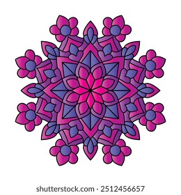 Página de libro para colorear de mandala de color de Harmony Wheels. Páginas fáciles de libros para colorear de mandala para que los adultos se relajen, las experiencias dan alivio. Archivo de Vector de tamaño variable