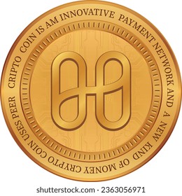 harmony-one virtual currency logo. vector illustrations. 3d illustrations.