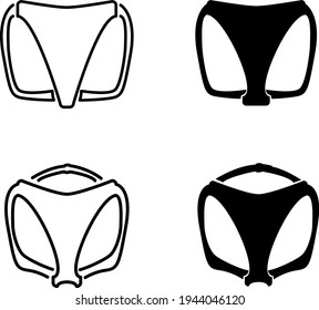 harness collar icon , Vector illustration