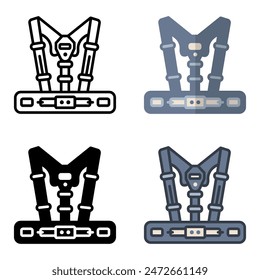 The Harness icon represents a supportive gear used by marching band members to carry percussion instruments.