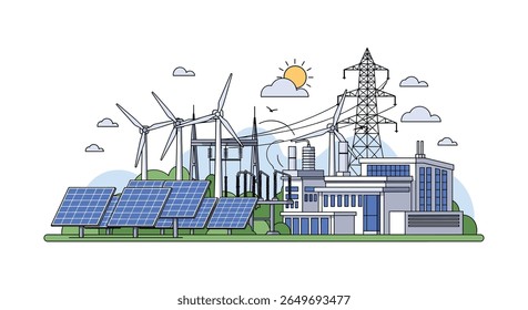 Aproveitamento de fontes de energia renováveis para geração sustentável de energia e redes de distribuição