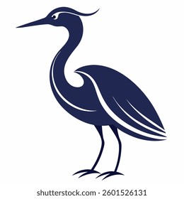 Haron bird line art silhouette vector