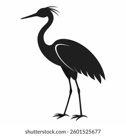 Haron bird silhouette vector illustration