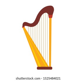 harp flat icon. You can be used harp   icon for several purposes.