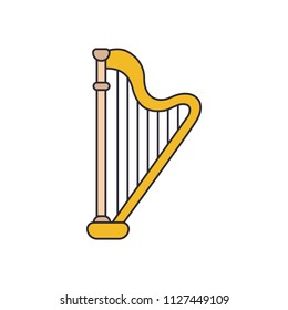 Harp icon. Cartoon illustration of Harp vector icon for web and advertising