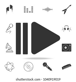 Harp icon. Detailed set icons of Music instrument element icons. Premium quality graphic design. One of the collection icons for websites, web design, mobile app on white background