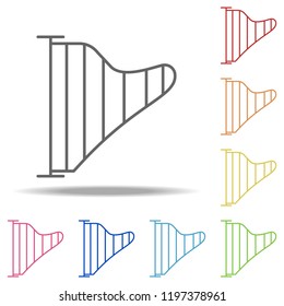 harp icon. Elements of Web in multi colored icons. Simple icon for websites, web design, mobile app, info graphics