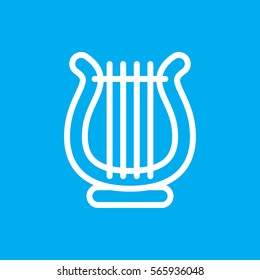 harp icon illustration isolated vector sign symbol