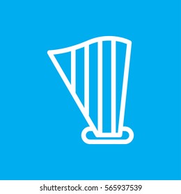 harp icon illustration isolated vector sign symbol