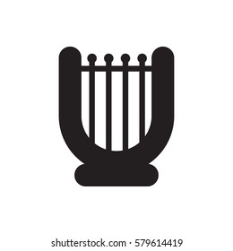 harp icon illustration isolated vector sign symbol