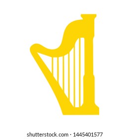 harp  icon. Logo element illustration. harp  design. colored collection.harp  concept. Can be used in web and mobile