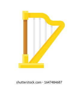 Harp icon, Saint patrick's day related vector illustration