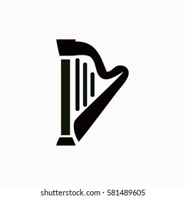 Harp  icon Vector design.