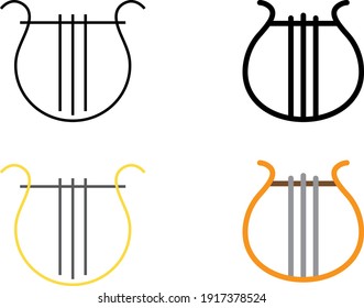 Harp icon , vector illustration