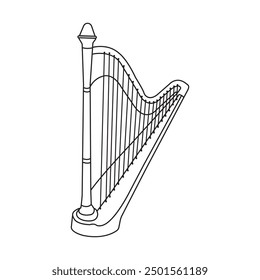 harp icon vector illustration symbol design