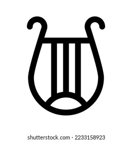 Harp Icon Vector Symbol Design Illustration