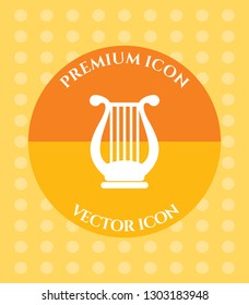 Harp Icon for Web, Applications, Software & Graphic Designs.