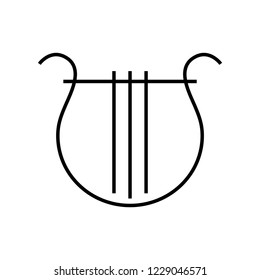 Harp icon,vector illustration