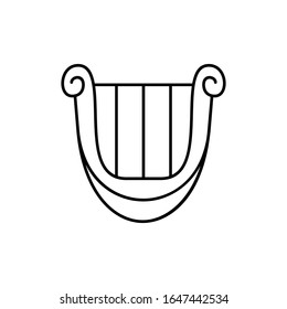 Harp, instrument icon. Simple line, outline vector elements of Patrick's day icons for ui and ux, website or mobile application