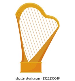harp instrument isolated icon