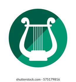harp instrument isolated icon