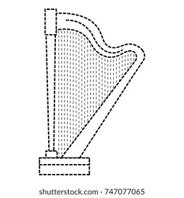 harp instrument isolated icon