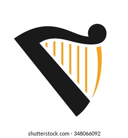 harp logo vector.