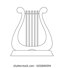 Harp music instrument