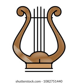 harp musical instrument icon