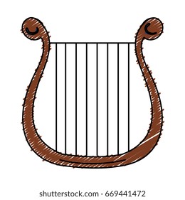 harp musical instrument icon