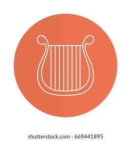 harp musical instrument icon