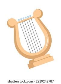 Harp Musical Instrument Vector illustration