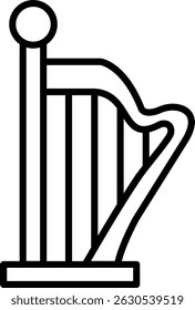 Harp New Creative Icon Design Vector