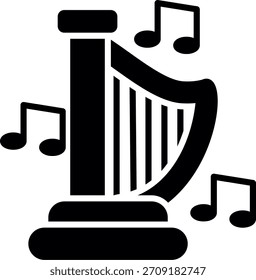 Harfe New Creative Icon Design Vektor