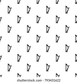 Harp pattern seamless in simple style vector illustration