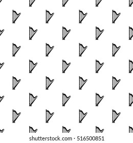 Harp pattern. Simple illustration of harp vector pattern for web