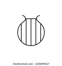 harp, saint Patrick, music, Ireland icon. Element of Ireland culture icon. Thin line icon for website design and development, app development. Premium icon