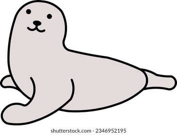 Harp Seal elephant seal adobenidae seal sea elephant Outline