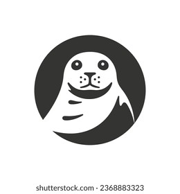 Harp seal Icon on White Background - Simple Vector Illustration