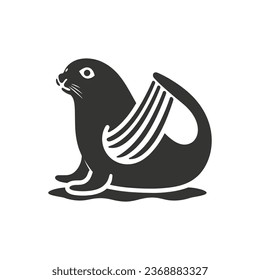 Harp seal Icon on White Background - Simple Vector Illustration