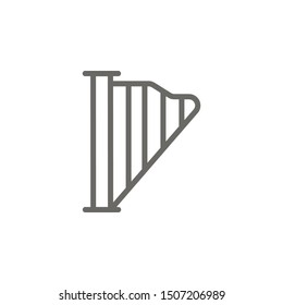 Harp, theater icon. Element of theater icon. Thin line icon