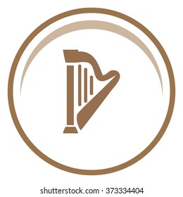 Harp vector icon.