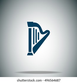 Harp vector icon