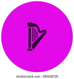 Harp vector  icon