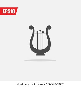 harp vector icon musical instrument