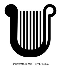 harpa icon isolated sign symbol vector illustration - high quality black style vector icons
