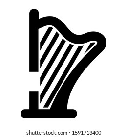 harpa icon isolated sign symbol vector illustration - high quality black style vector icons
