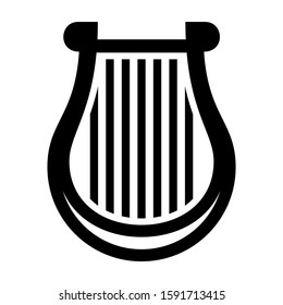 harpa icon isolated sign symbol vector illustration - high quality black style vector icons
