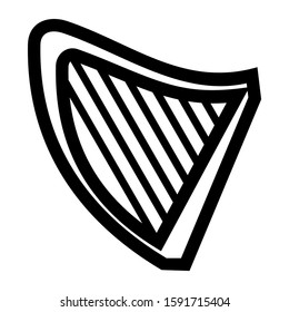 harpa icon isolated sign symbol vector illustration - high quality black style vector icons
