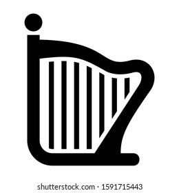 harpa icon isolated sign symbol vector illustration - high quality black style vector icons
